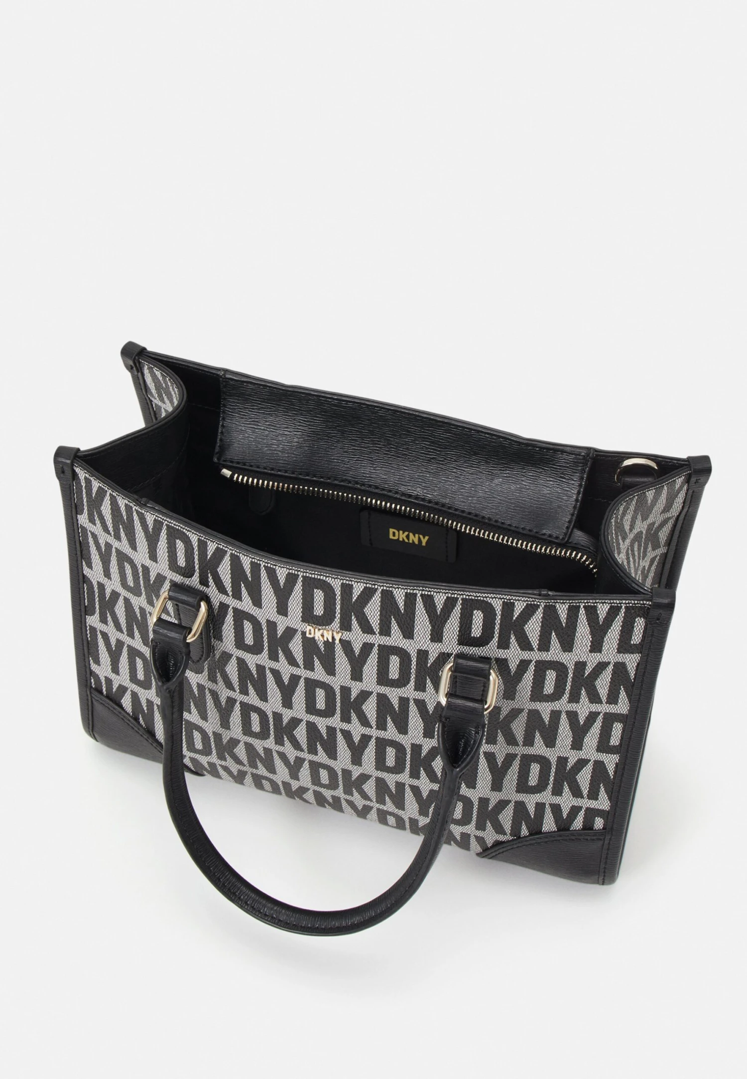 DKNY Perri Box Satchel - Handtas - Black Logo/Black 5 DKNY Perri Box Satchel - Handtas - Black Logo/Black - Afbeelding 3