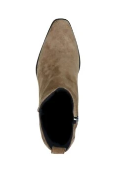 Enkellaarsjes Met Hoge Hak - Beige -Mode Kledingwinkel 2b47a970c36d4d62b17025a8c9b631a0