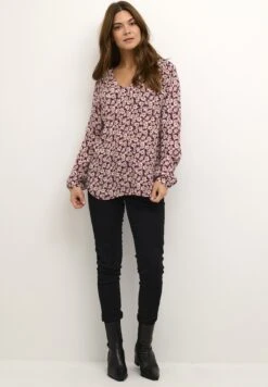 Kaffe Bpalice- Blouse - Dark RedPink Sand Flowers 9 Kaffe Bpalice- Blouse - Dark RedPink Sand Flowers -Mode Kledingwinkel 2bd1dcc63ab541d490ffd6071574e293