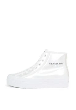 Calvin Klein Jeans Bold Vulc Mid Ny Wn - Sneakers Hoog - Bright White/Creamy White