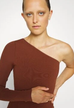 Victoria Beckham One Shoulder- Longsleeve - Brown -Mode Kledingwinkel 2fda26771fe547168fec381166930f44