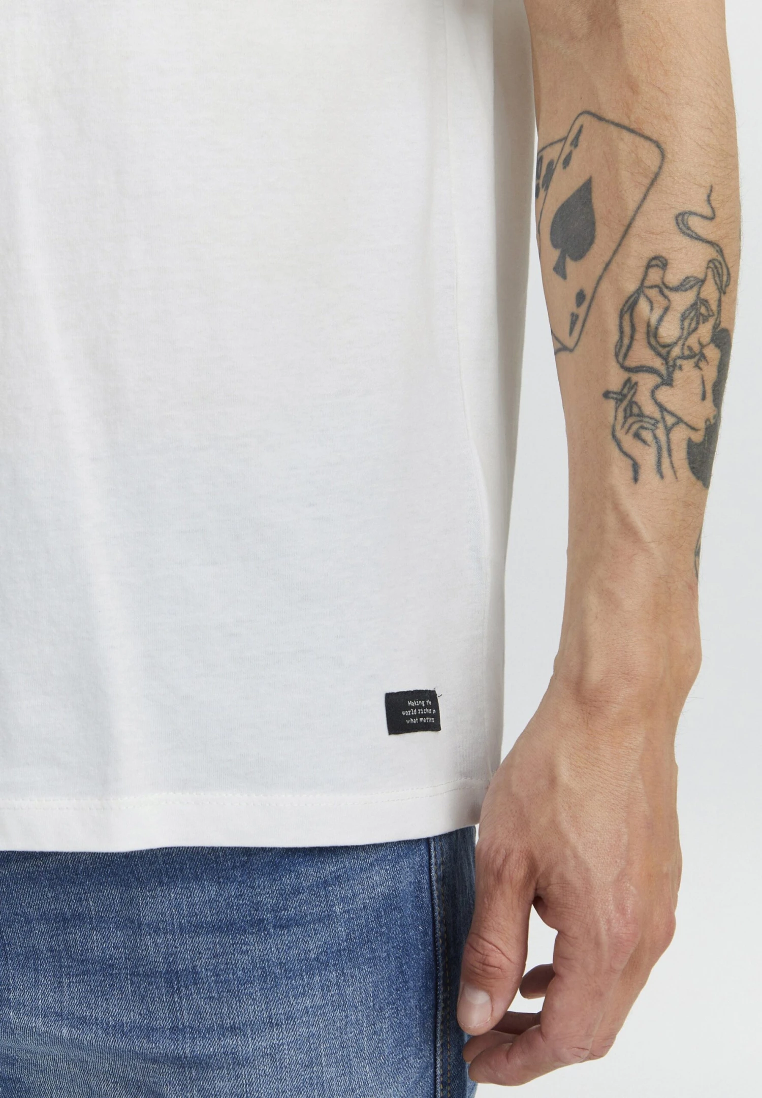 Blend T-Shirt Basic - Snow White 7 Blend T-Shirt Basic - Snow White - Afbeelding 5