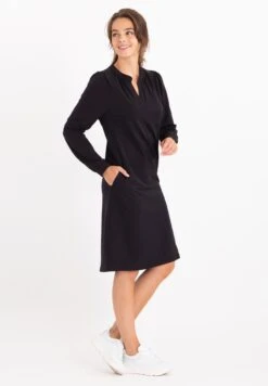 La Travel Chérie - Jerseyjurk - Zwart -Mode Kledingwinkel 31d3debab7734efd95c1dc84127bc0fb