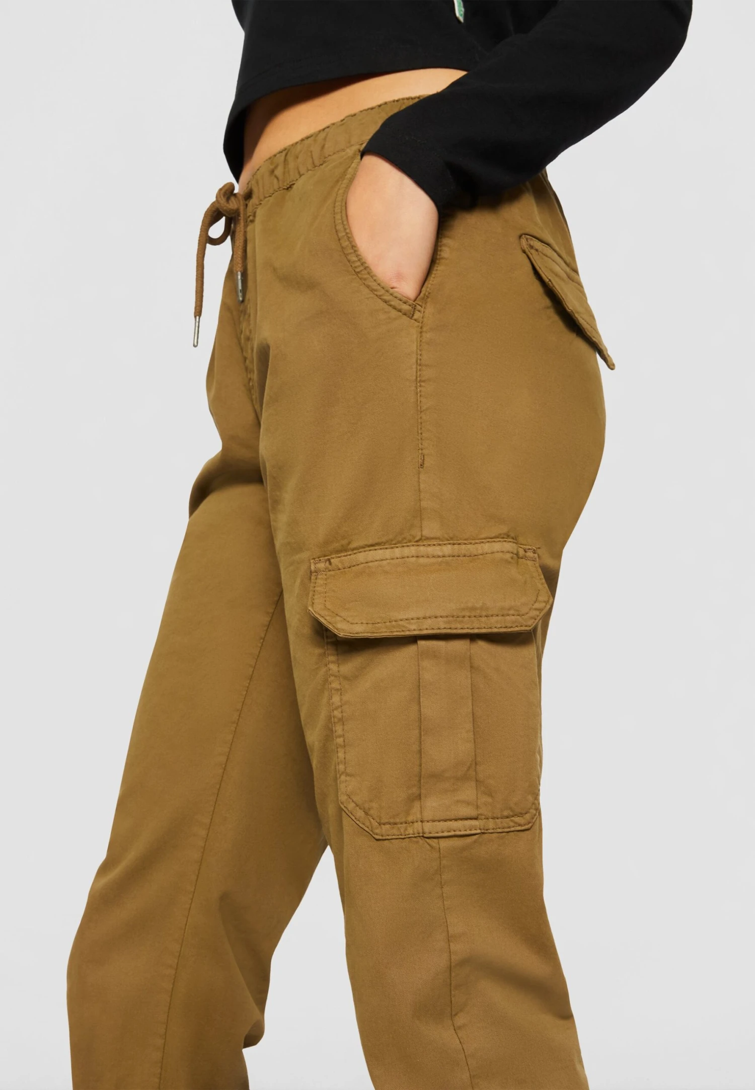 URBAN CLASSICS High Waist - Cargobroek - Summerolive 9 URBAN CLASSICS High Waist - Cargobroek - Summerolive - Afbeelding 7