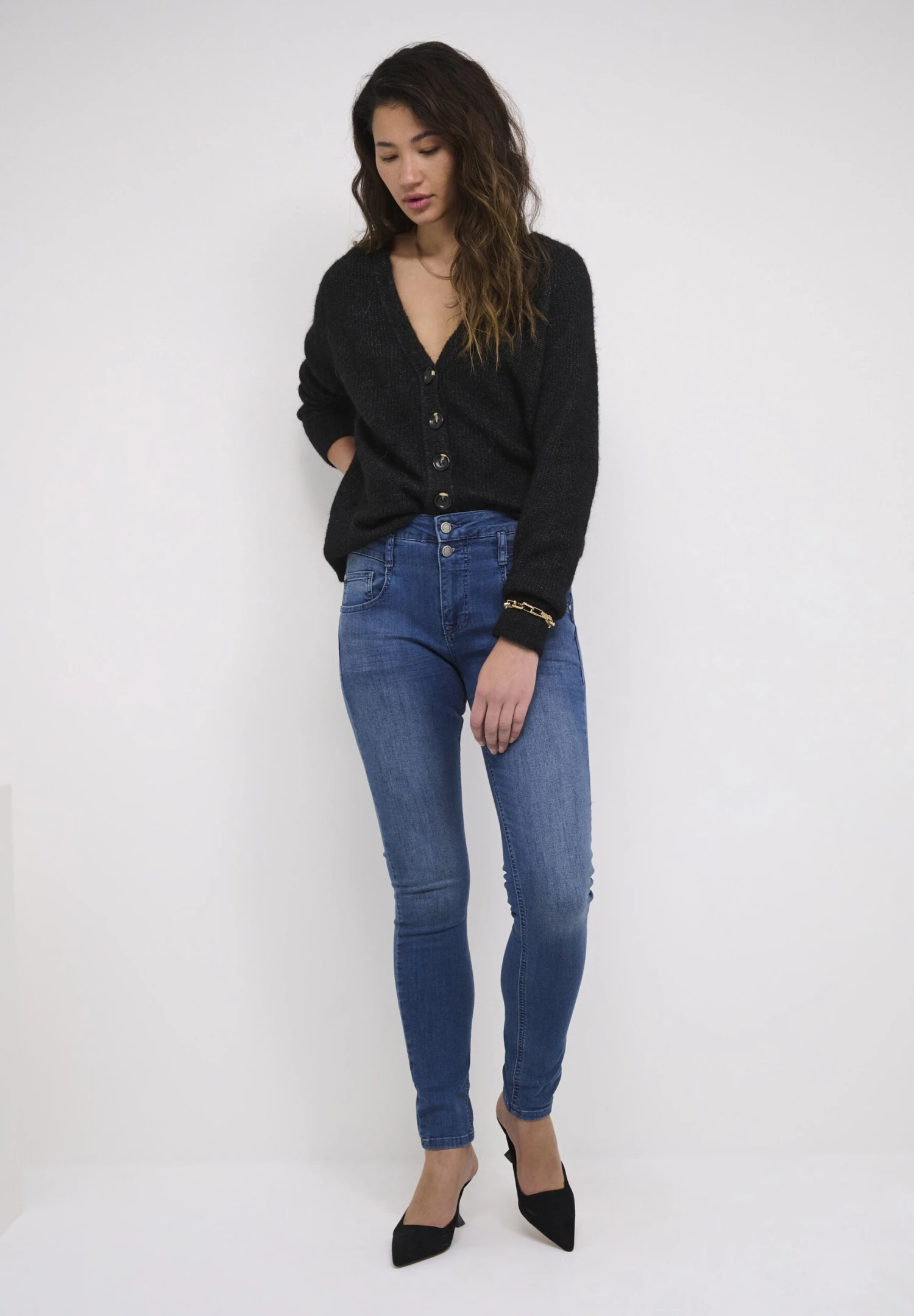 Vest - Black Melange 4 Vest - Black Melange - Afbeelding 2