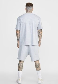 SikSilk Gothic Side Taping - Shorts - Grey -Mode Kledingwinkel 34406921c47d4e15b4c2e3b90b2af94c