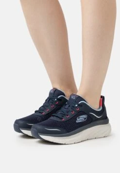 D'Lux Walker - Sneakers Laag - Navy/Coral/Light Blue Trim