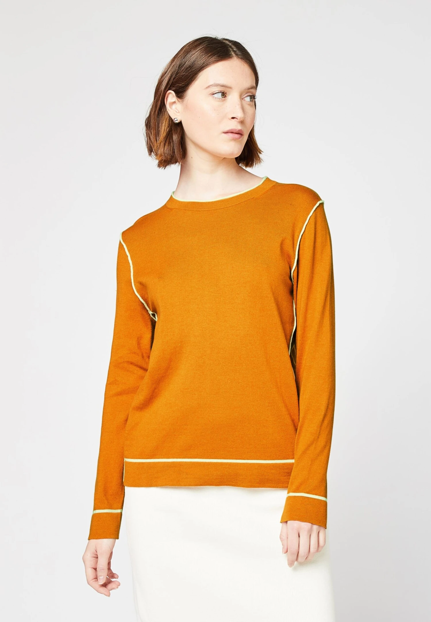 RODIER Round Neck - Trui - Rouille 3 RODIER Round Neck - Trui - Rouille