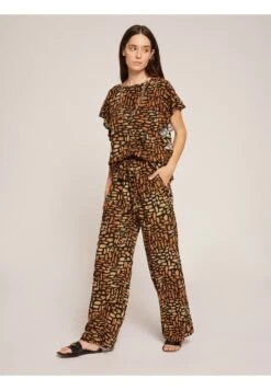 Fluide Ã  Motif Ethnique - Broek - Marrone -Mode Kledingwinkel 3672d3cd819244eebcd4cbf55c8e1d89