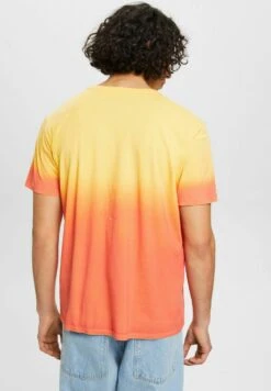 Edc By Esprit Zweifarbig Blass Gefärbtes - T-Shirt Print - Light Yellow -Mode Kledingwinkel 36d6bcd764194cf3883bce4182337e53