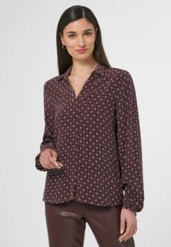 Overhemdblouse - Nussbraun Multicolor