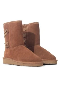 Evelyn- Korte Laarzen - Brown -Mode Kledingwinkel 39be646c8bca4741b61ca97a1612d86c