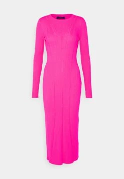 TWINSET Actitude Dress - Gebreide Jurk - Fuchsia Dahlia -Mode Kledingwinkel 39e53dbd7e8d49baa91f14ea96f51b55