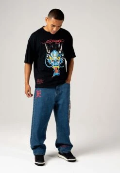 Ed Hardy Battle-Dragon Tattoo- Relaxed Fit Jeans - Indigo -Mode Kledingwinkel 3c195b7300414397bcc764e24f4dfa60