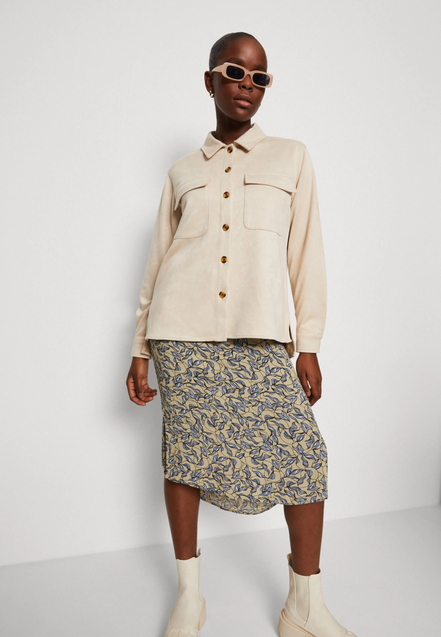 Pieces Pctimone Shirt Jacket - Lichte Jas - Tan 6 Pieces Pctimone Shirt Jacket - Lichte Jas - Tan - Afbeelding 4