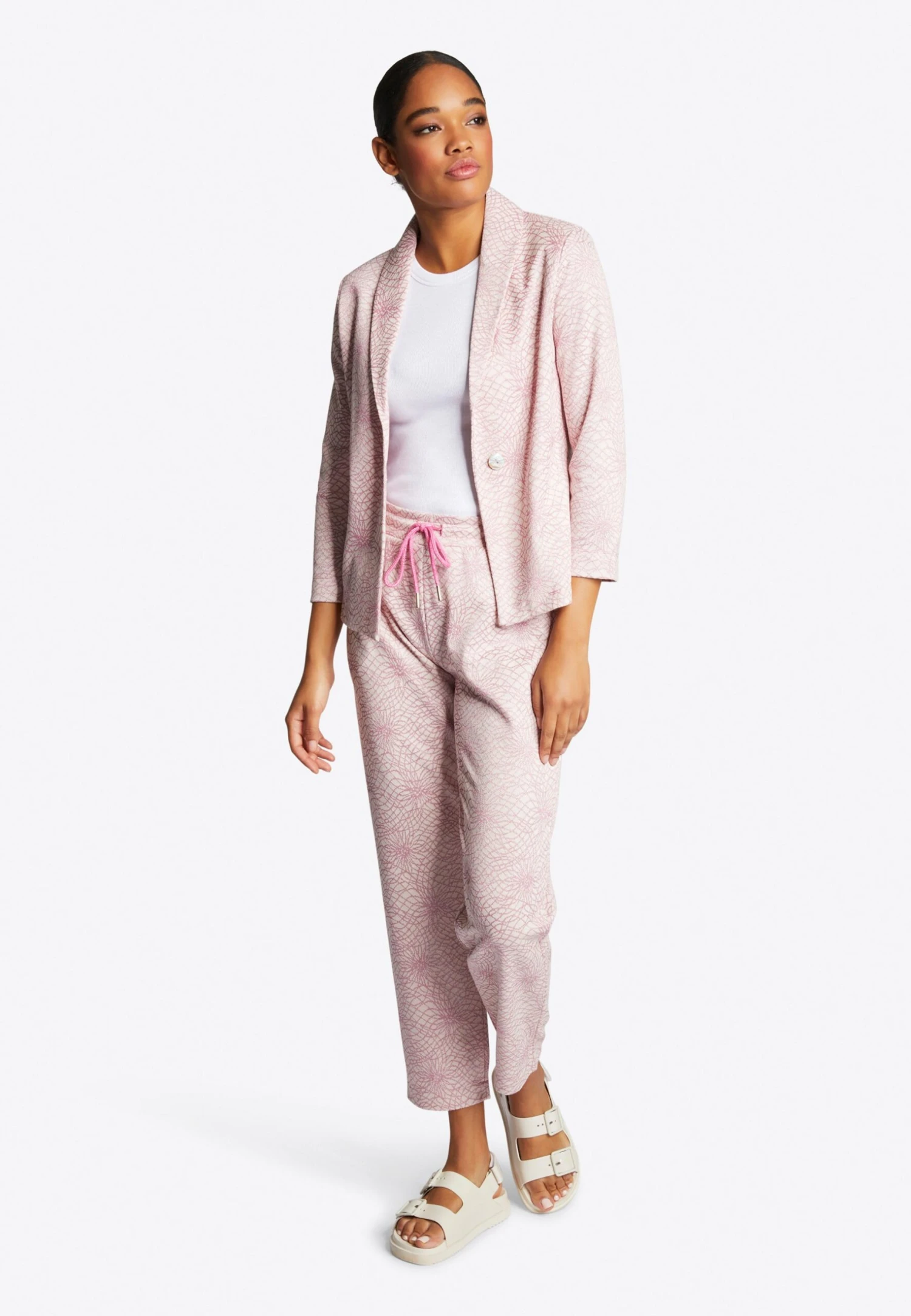 Rich&royal Stretchigen Jacquard - Trainingsbroek - Pink Cosmos 4 Rich&royal Stretchigen Jacquard - Trainingsbroek - Pink Cosmos - Afbeelding 2