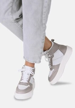 Apple Of Eden Sofia - Sneakers Hoog - Helltaupe
