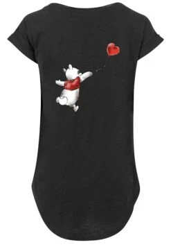 F4NT4STIC Disney Winnie & Balloon On Back With- T-Shirt Print - Black -Mode Kledingwinkel 40e4e51a0213480fb197598d998fee59