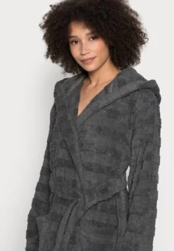 Vossen Resh - Badjas - Graphit -Mode Kledingwinkel 420de7df206d43eba53753b5c165b031