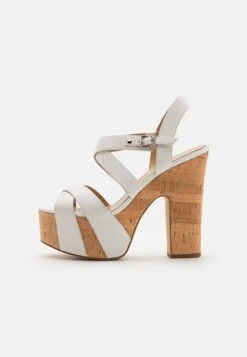 MICHAEL Michael Kors Suki Platform - Sandalen Met Hoge Hak - Optic White -Mode Kledingwinkel 42e17a0a6e324acdb84c9b0192f76970