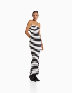 BERSHKA Maxi-Jurk - Off-White 14 BERSHKA Maxi-Jurk - Off-White -Mode Kledingwinkel 43947dc791c3484b942ef6dd292380d6