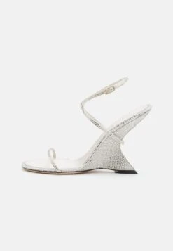 Halter Wedge - Sandalen Met Sleehak - White