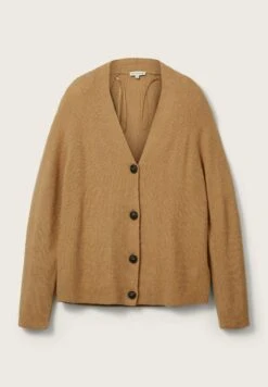 Tom Tailor Basic - Vest - Soft Light Camel Melange -Mode Kledingwinkel 439c8576ead54eae8d63ddd8a050dd4a