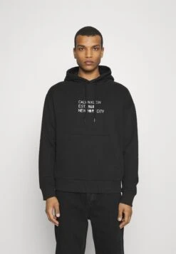 Calvin Klein Mixed Print Stencil - Hoodie -Black