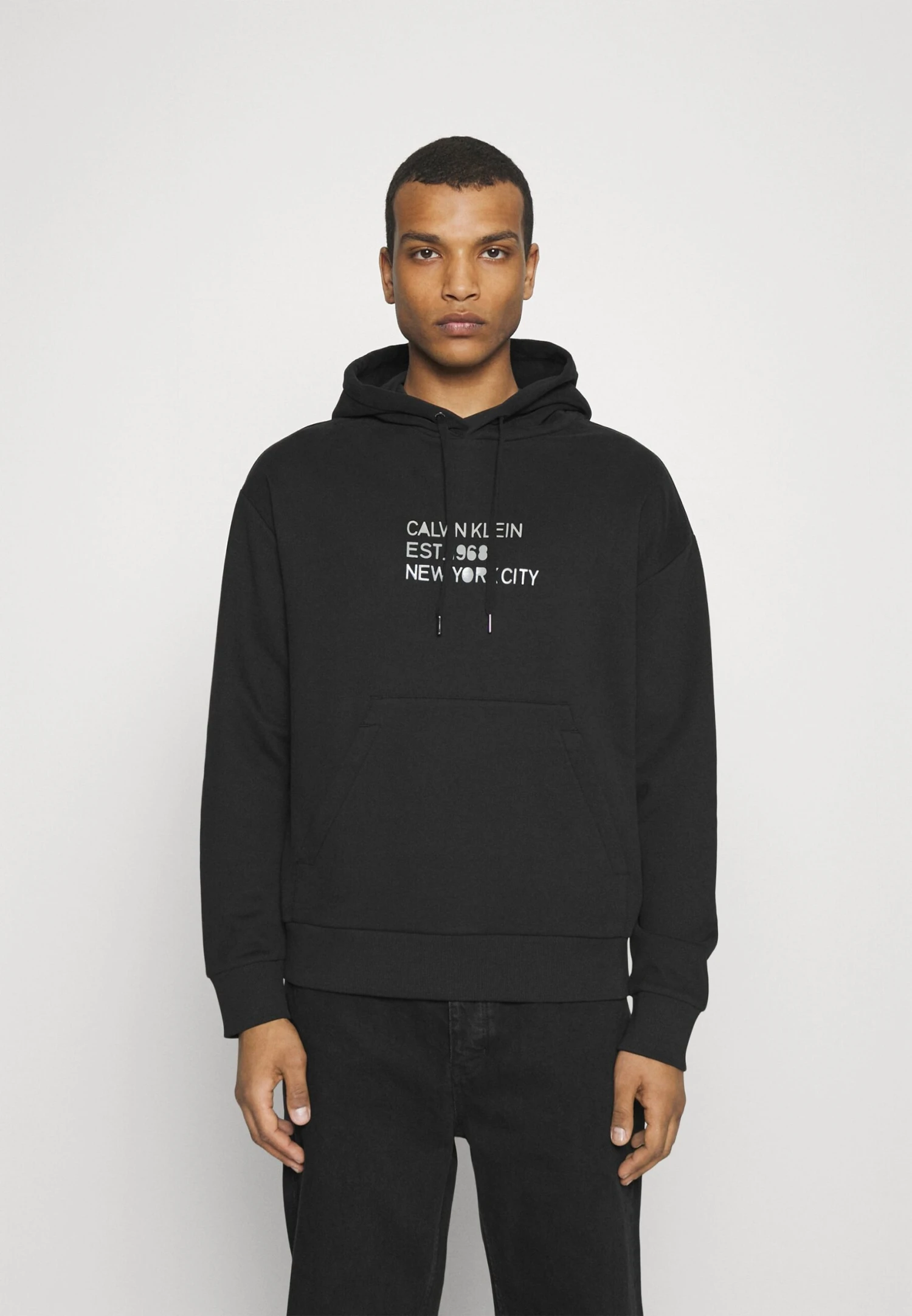 Calvin Klein Mixed Print Stencil - Hoodie -Black 3 Calvin Klein Mixed Print Stencil - Hoodie -Black