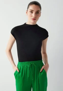 Ipekyol Drapey Comfortable Cut With Elastic Waistband - Broek - Green -Mode Kledingwinkel 457c6099678b40c5b184b764cecee736