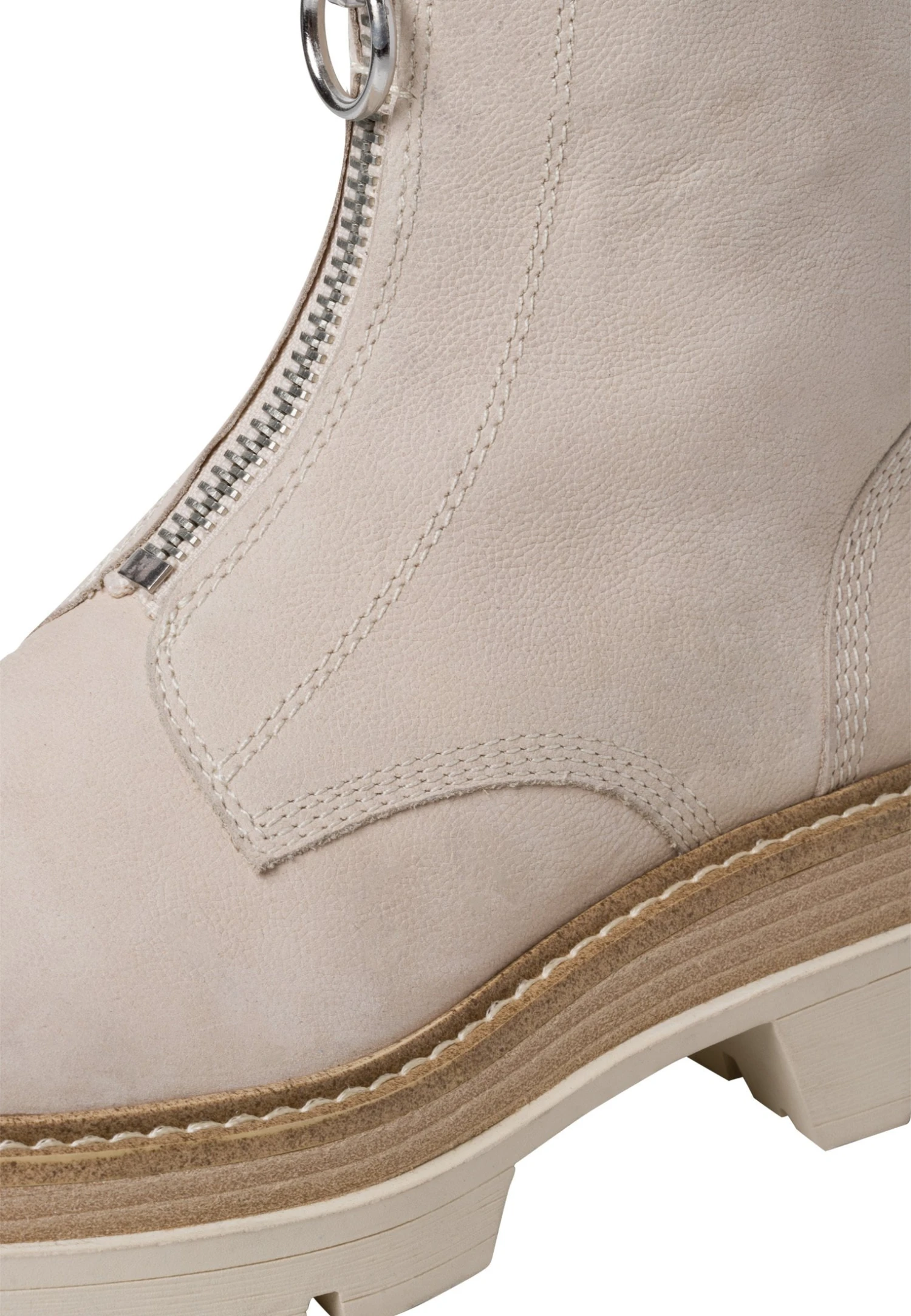 Tamaris Korte Laarzen - Ivory Nubuc 8 Tamaris Korte Laarzen - Ivory Nubuc - Afbeelding 6