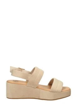 Sandalen Met Sleehak - Beige -Mode Kledingwinkel 484637dbbd9549c589c48491a71dd0d8