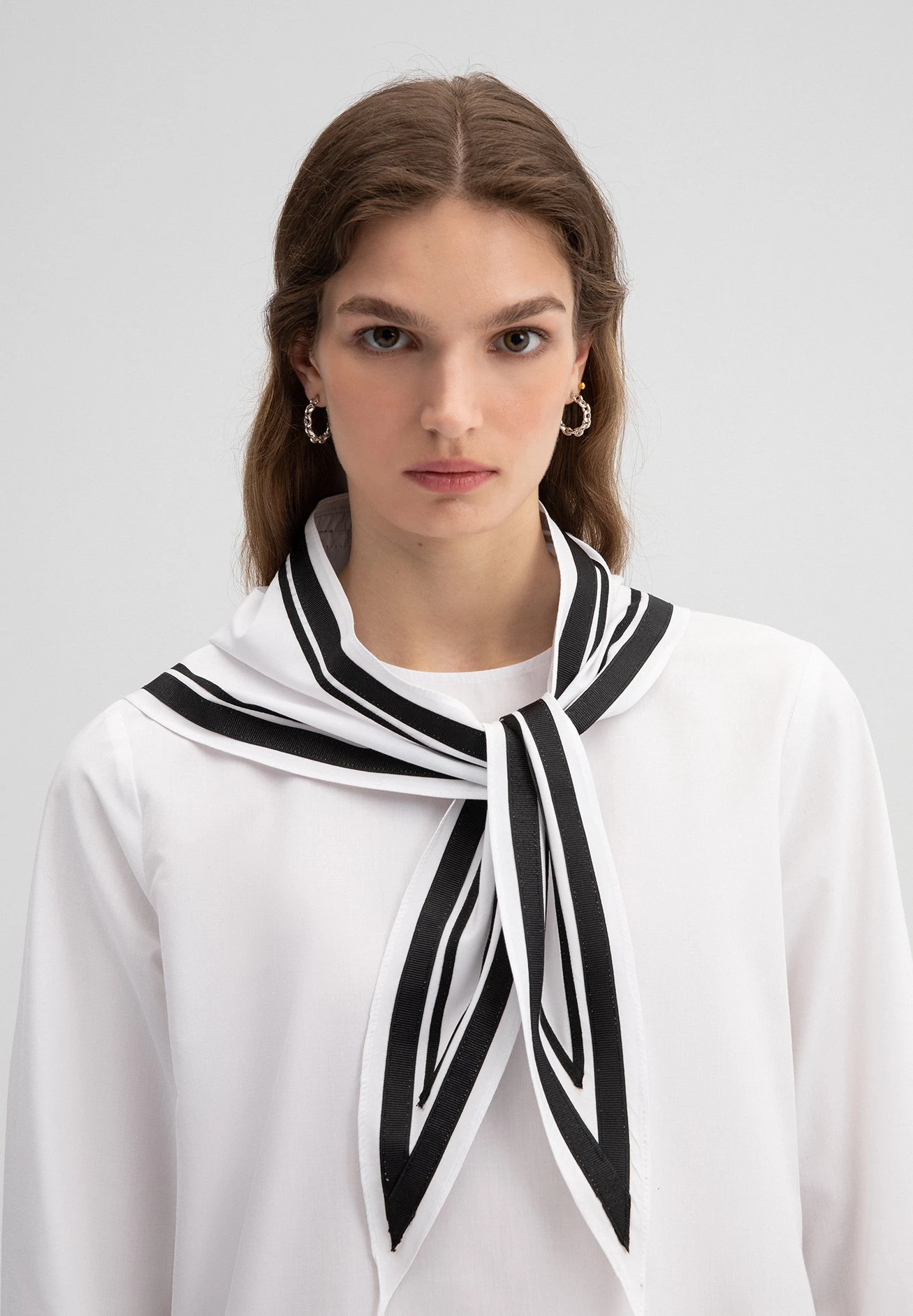 Collar Detailed - Blouse - White 6 Collar Detailed - Blouse - White - Afbeelding 4