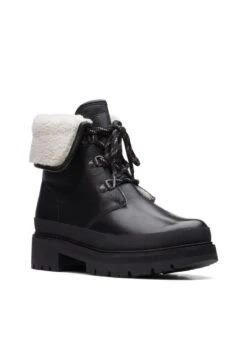 Clarks Orianna Turn - D - Snowboots- Black -Mode Kledingwinkel 491b9805a0ea4d4f8f8e2a85141e1ec4