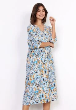 Soyaconcept Mitra 2 - Jurk - Bright Blue Combi