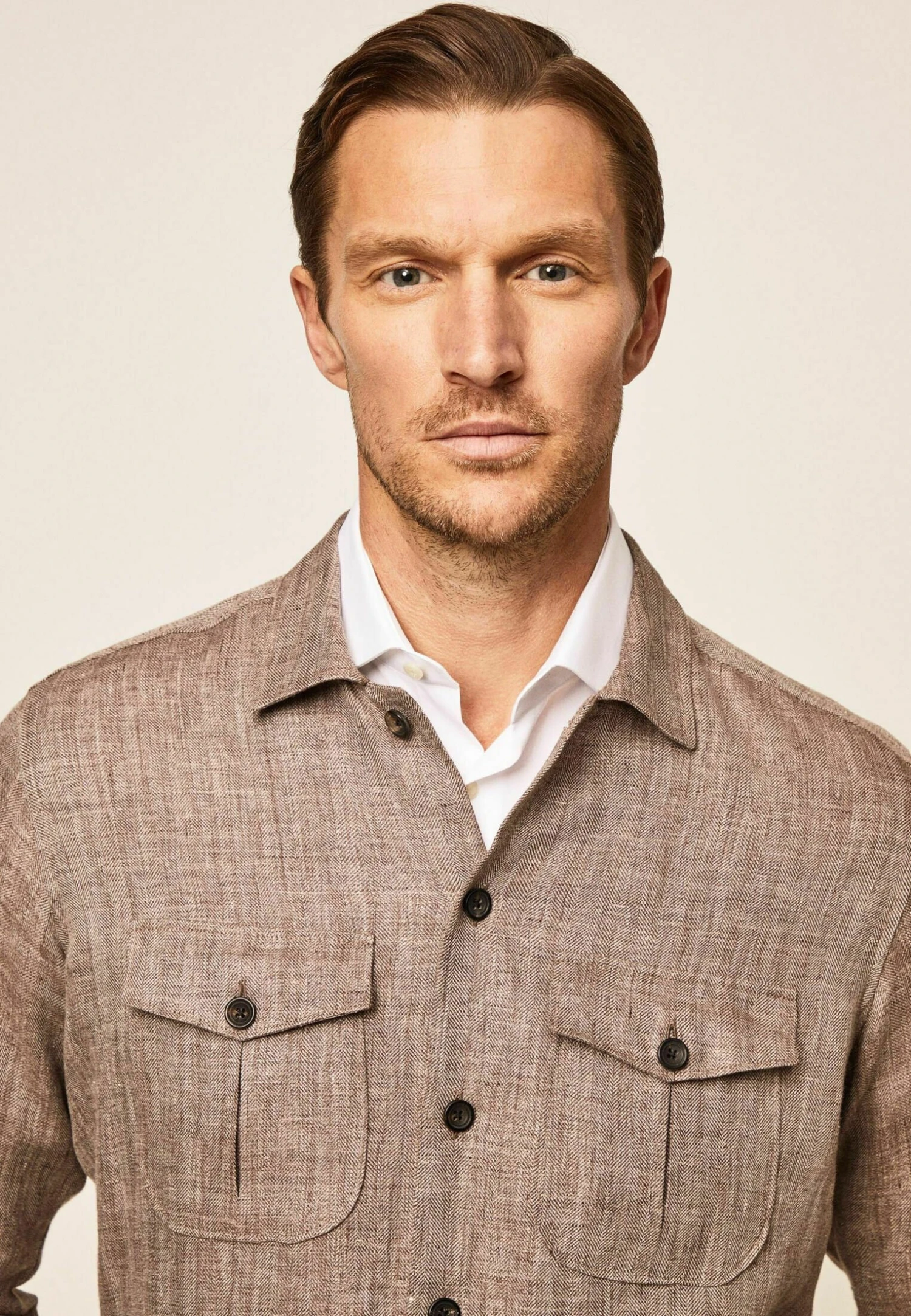 Hackett London Lichte Jas - Sand 6 Hackett London Lichte Jas - Sand - Afbeelding 4