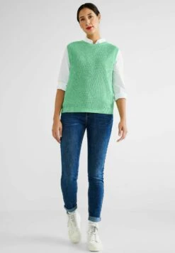 STREET ONE Unifarbe - Trui - Grün -Mode Kledingwinkel 4c19f734266b43969218ebeaaf5bd950