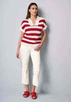 Poloshirt - Rot Weiß -Mode Kledingwinkel 4d4e5b08b5a94210b8d5b342d97293af