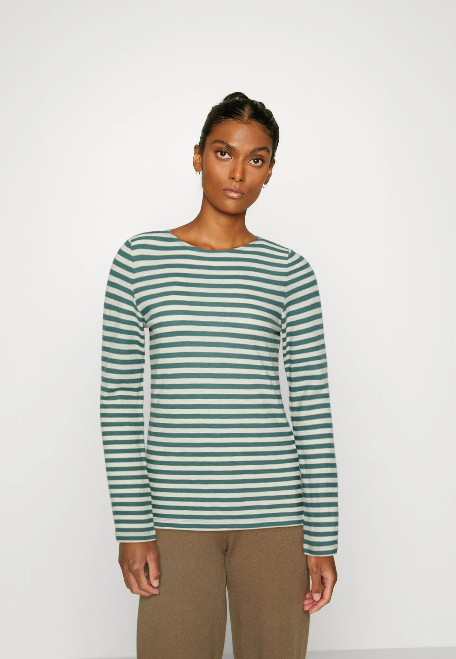 Marc O'Polo Long Sleeve Boat Neck - Longsleeve - Lake Green 3 Marc O'Polo Long Sleeve Boat Neck - Longsleeve - Lake Green