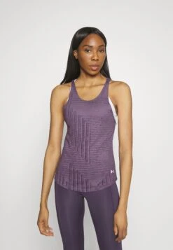 Under Armour Streaker Deco Diamond Tank - Top - Retro Purple/Reflective