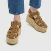 PULL & BEAR Cage - Sandalen Met Sleehak - Brown -Mode Kledingwinkel 4e86019d09ee40f5894ff686a19e3b2f