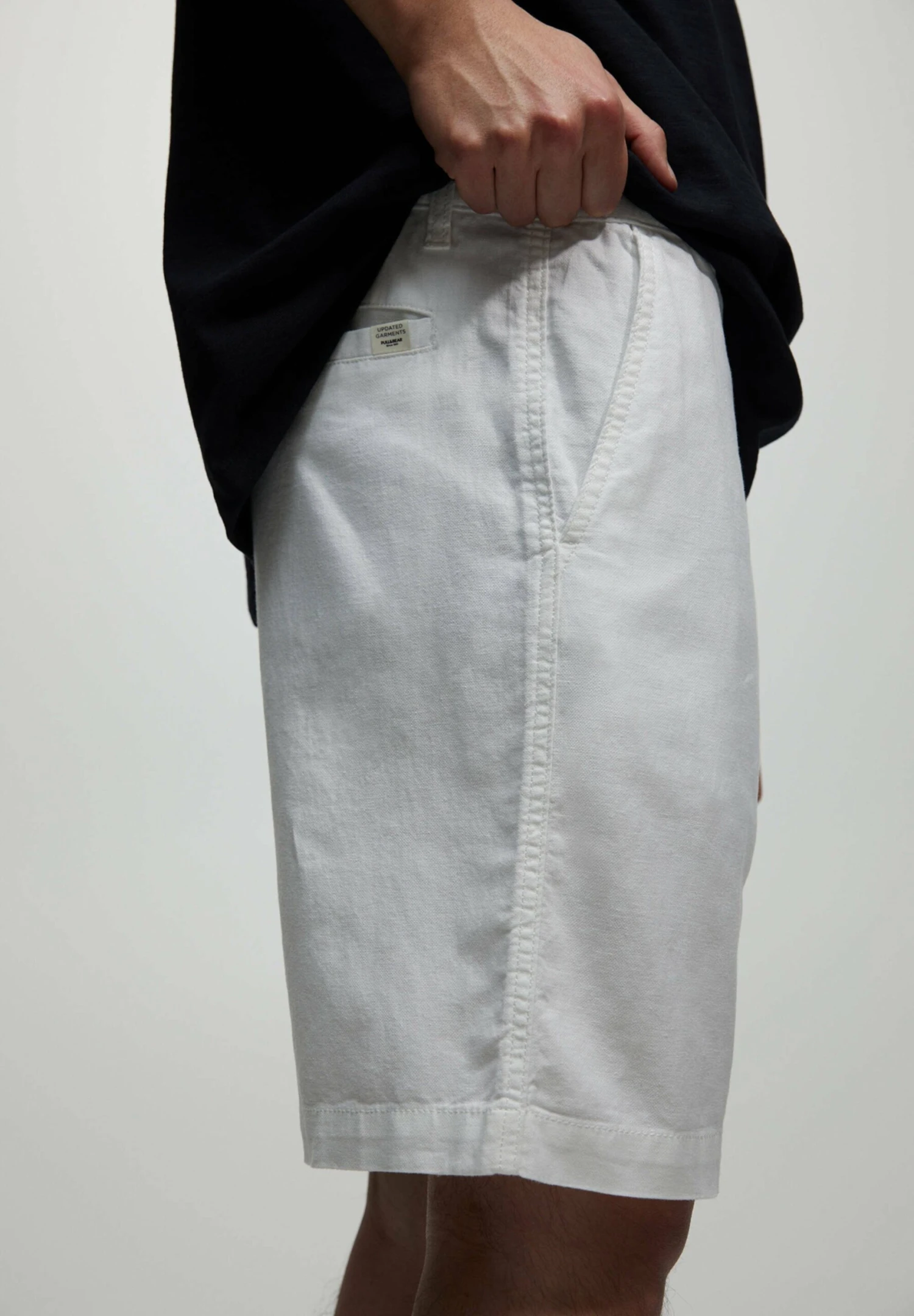 PULL & BEAR Rustic Bermuda - Shorts - White 7 PULL & BEAR Rustic Bermuda - Shorts - White - Afbeelding 5