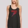F4NT4STIC David Bowie Distressed Rebel - Top - Schwarz -Mode Kledingwinkel 508b0301ec2e407692b331017ce807f0