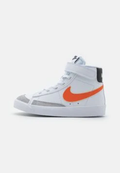 Nike Sportswear Blazer Mid 77 Unisex - Sneakers Hoog - White/Safety Orange-Wolf Grey-Black
