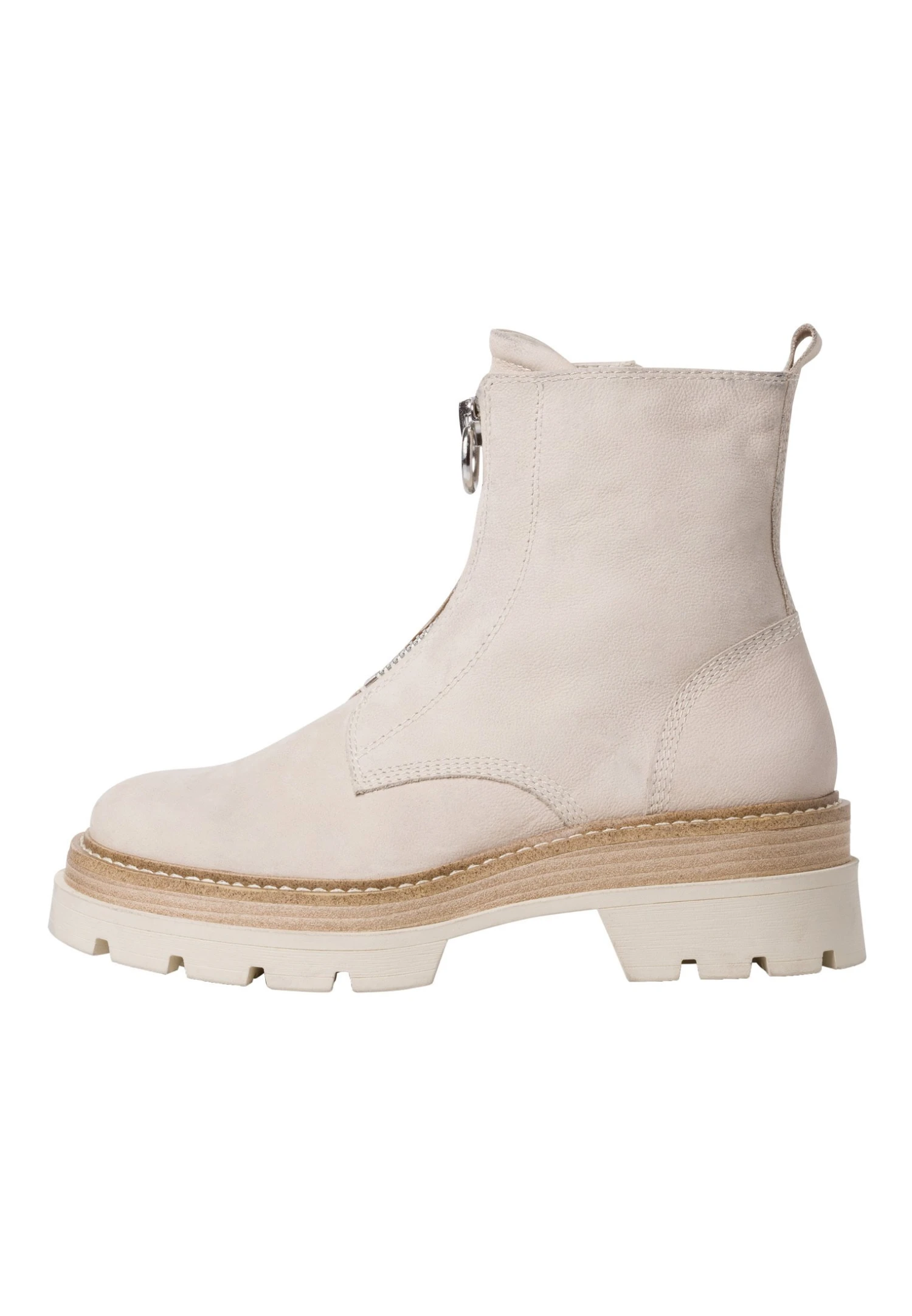 Tamaris Korte Laarzen - Ivory Nubuc 4 Tamaris Korte Laarzen - Ivory Nubuc - Afbeelding 2