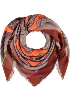 FRAAS Floral Print Stola - Halsdoek - Rust