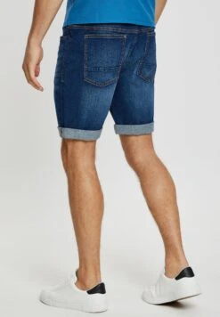 Threadbare Thb Burt - Jeansshort - Mid Blue -Mode Kledingwinkel 55afc382b7384b04a1f36cc494c671be