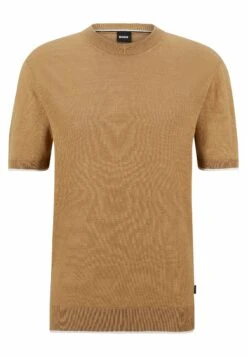 Boss T-Shirt Basic - Beige -Mode Kledingwinkel 56619b50bcf14233b1079e34601996f3