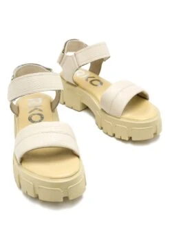 Sandalen Met Plateauzool - Kremowy -Mode Kledingwinkel 56b5fc09f6604811a94c42bc708c5325