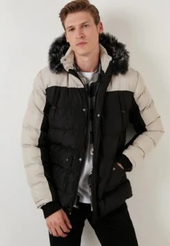 Winterjas - Black Light Grey -Mode Kledingwinkel 5a95c796ef994cde8d69d7a04ce7df60